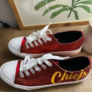 NFL KANSAS CITY CHIEFS Glitter Sneakers